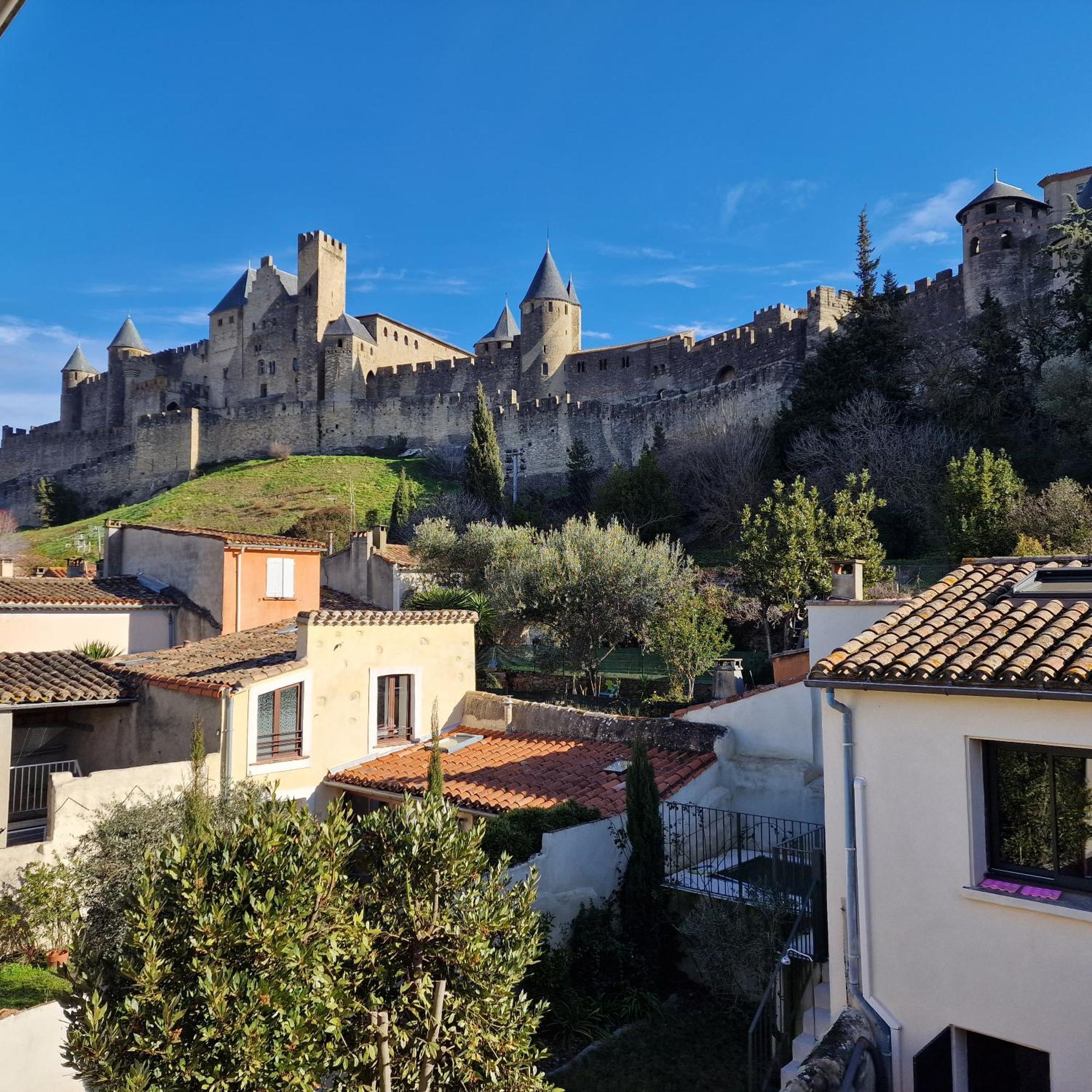 Apartmán Montez Au Creneau, Face A La Cite Vue Sublime Carcassonne Exteriér fotografie